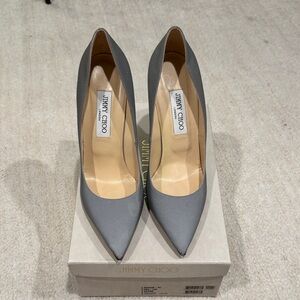 Jimmy Choo Anouk reflective  Silver Heels